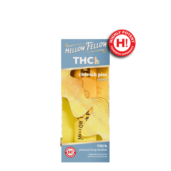 THCh 0.5g Disposable Vape - Cheetah Piss (Hybrid) - Mellow Fellow