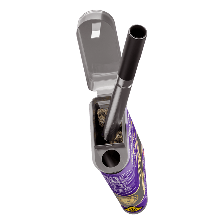 THCp 3.5g Infused Flower + One Hitter - Purple Goo (Indica) - Mellow Fellow