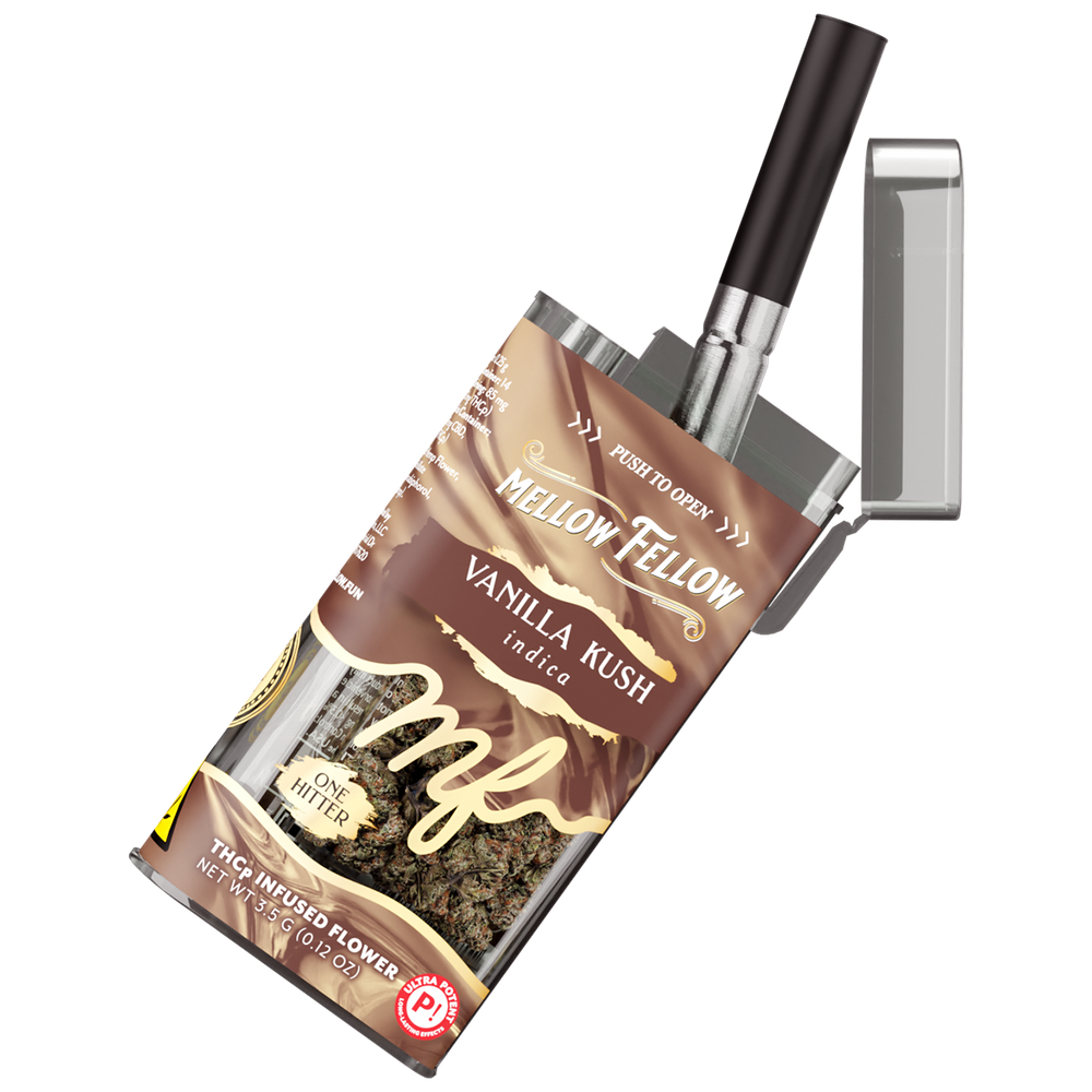 THCp Flower 3.5g Exotic Jar + One Hitter - Vanilla Kush (Indica)