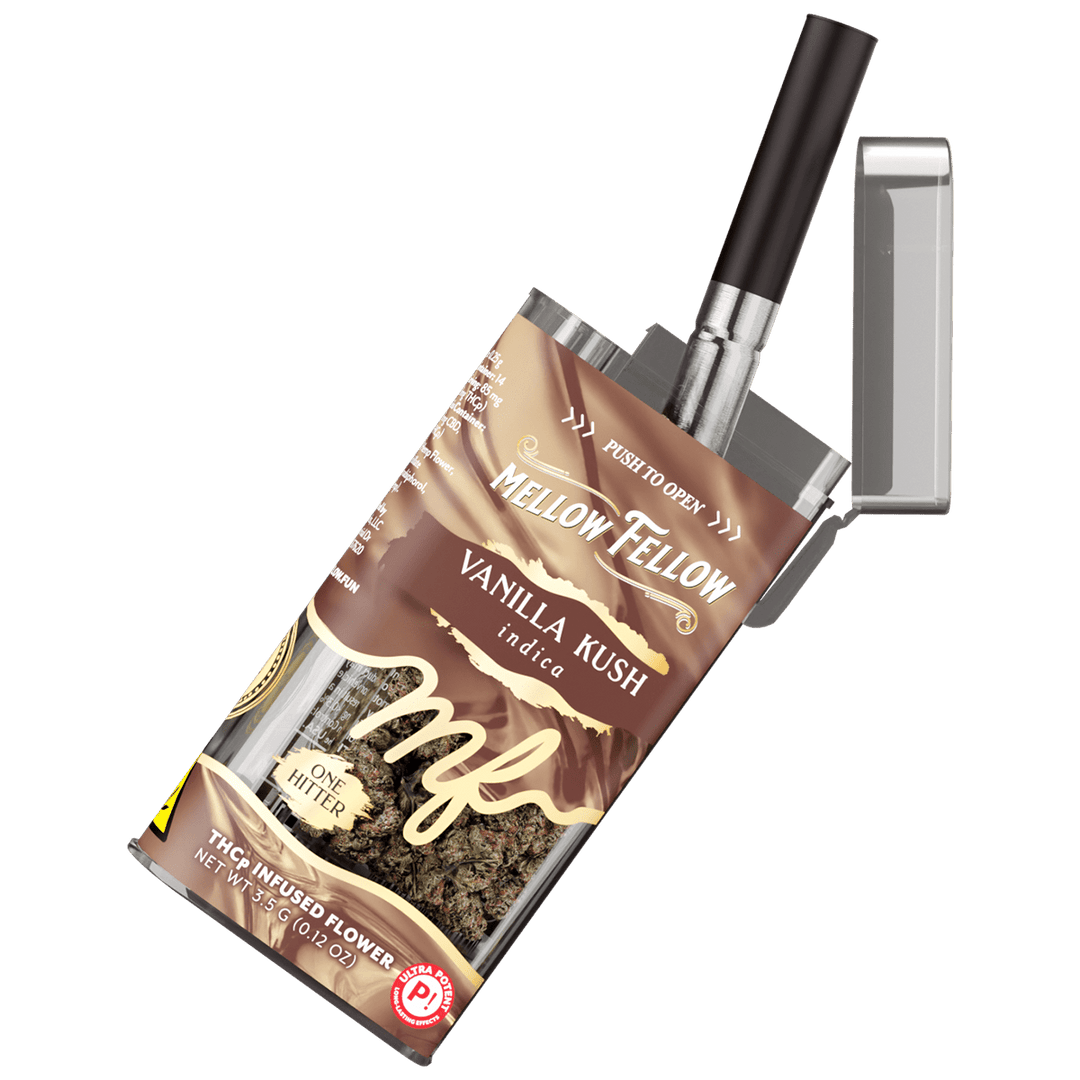 THCp Flower 3.5g Exotic Jar + One Hitter - Vanilla Kush (Indica)