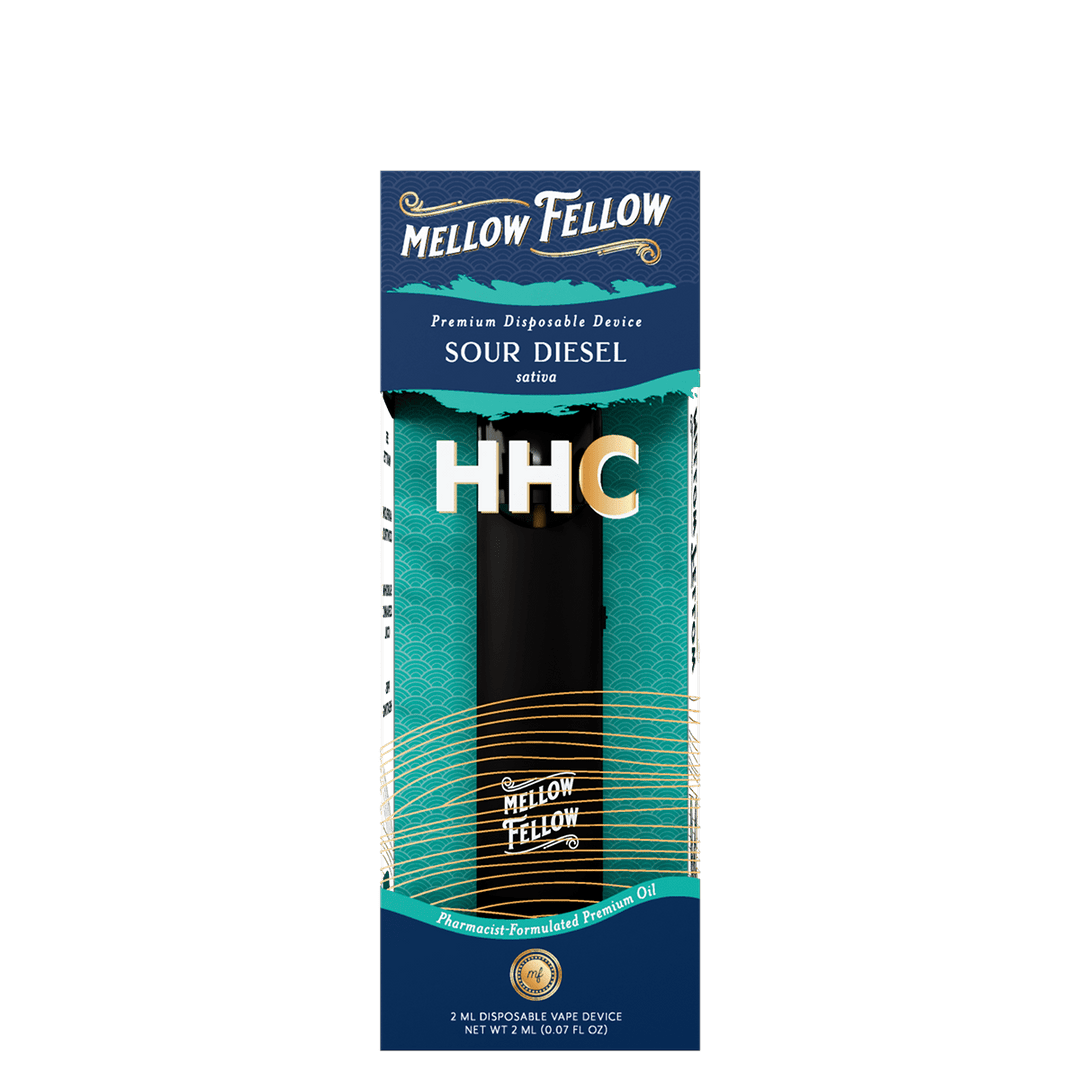 HHC Premium 2ml Disposable Vape - Sour Diesel (Sativa) - Mellow Fellow