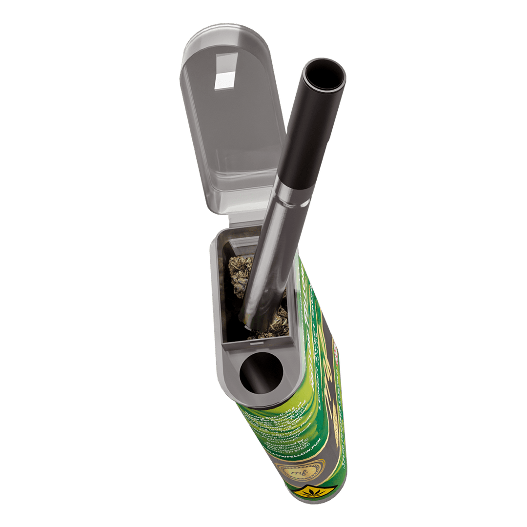 THCp 3.5g Infused Flower + One Hitter - Lemon Sweet Skunk (Sativa) - Mellow Fellow