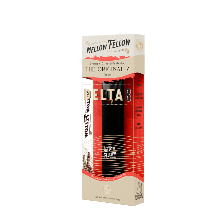 Delta 8 Premium 2ML Disposable Vape - The Original Z (Indica) - Mellow Fellow