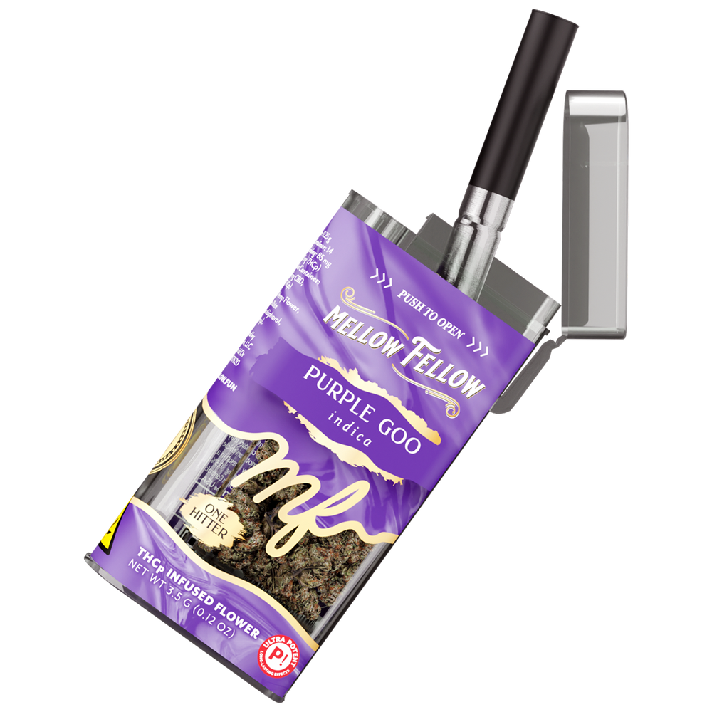 THCp Flower 3.5g Exotic Jar + One Hitter - Purple Goo (Indica)