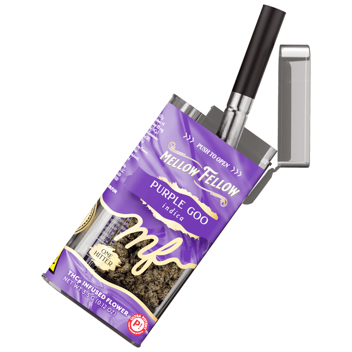 THCp Flower 3.5g Exotic Jar + One Hitter - Purple Goo (Indica)