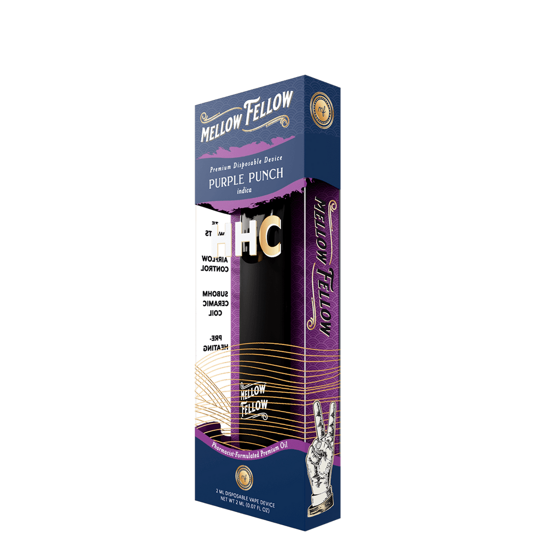 HHC Premium 2ml Disposable Vape - Purple Punch (Indica) - Mellow Fellow