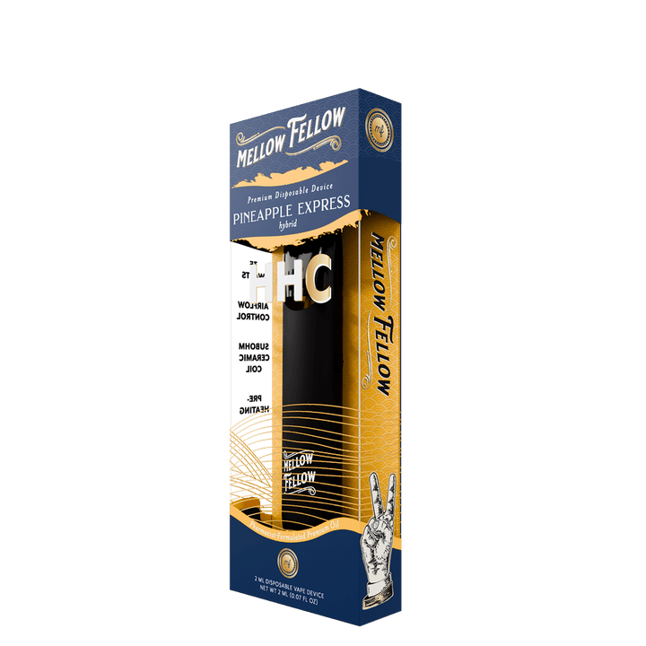 HHC Premium 2ml Disposable Vape - Pineapple Express (Hybrid) - Mellow Fellow