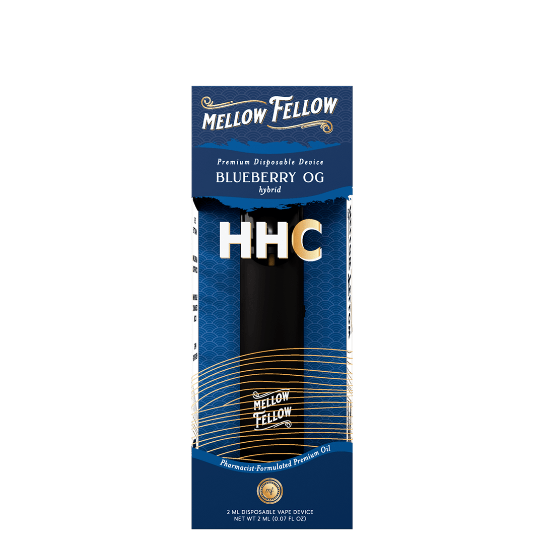 HHC Premium 2ml Disposable Vape - Blueberry OG (Hybrid) - Mellow Fellow