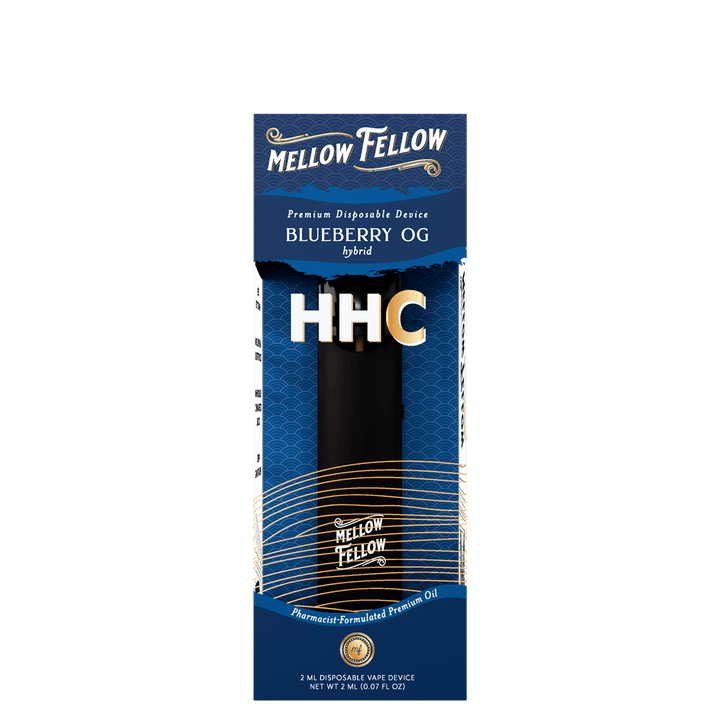 HHC Premium 2ml Disposable Vape - Blueberry OG (Hybrid) - Mellow Fellow