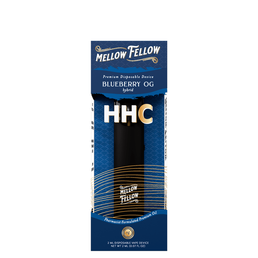 HHC Premium 2ml Disposable Vape - Blueberry OG (Hybrid) - Mellow Fellow