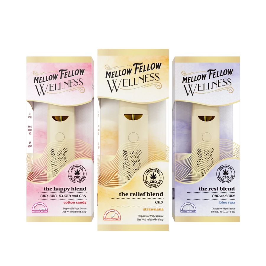 disposable vape bundle 1ml CBD Blend Disposable Vape Bundle (3 Pack) – Mellow Fellow