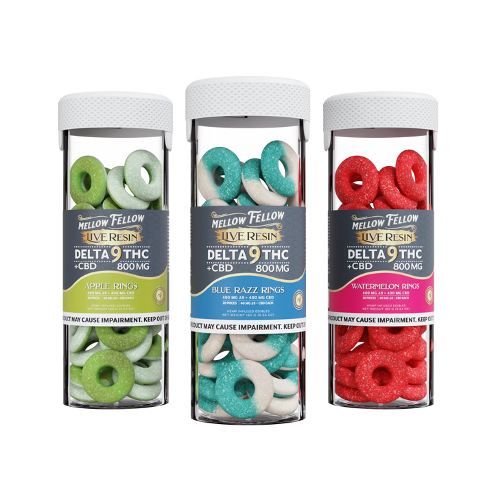 BYOB - Delta 9 Live Resin Rings Jars 800mg Bundle (3 Pack)