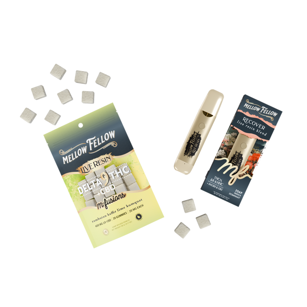 The Kyoto Bundle: Rambutan Kaffir Lime Kumquat Delta 9 Live Resin Edibles / Recover Blend (Zoap) 1ml Live Resin Disposable Vape