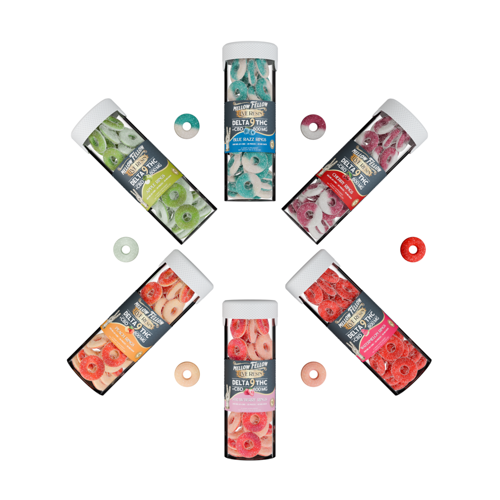 BYOB - Delta 9 Live Resin Rings Jars 800mg Bundle (3 Pack) - Mellow Fellow