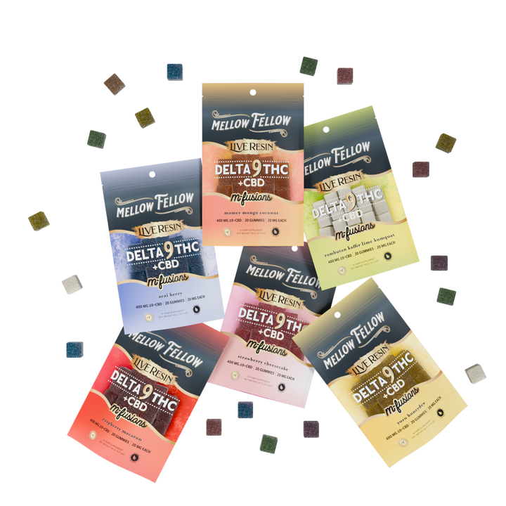 BYOB - New Exotic Flavors - Delta 9 Live Resin Edibles 400mg Bundle (3 Pack) - Mellow Fellow