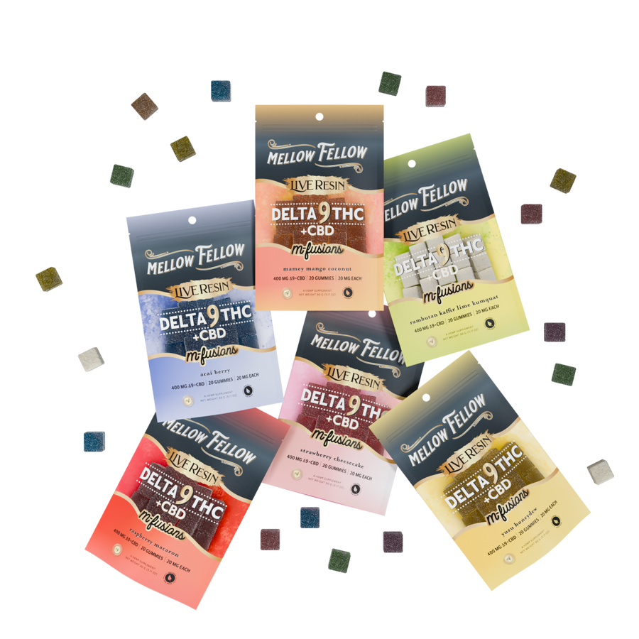 BYOB - New Exotic Flavors - Delta 9 Live Resin Edibles 400mg Bundle (3 Pack) - Mellow Fellow