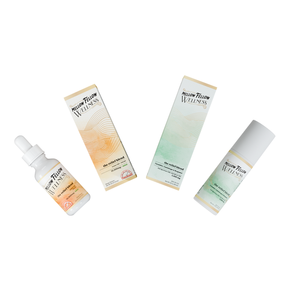 Vigor Blend Tincture Bottle / Relief Blend Roll-On Cucumber