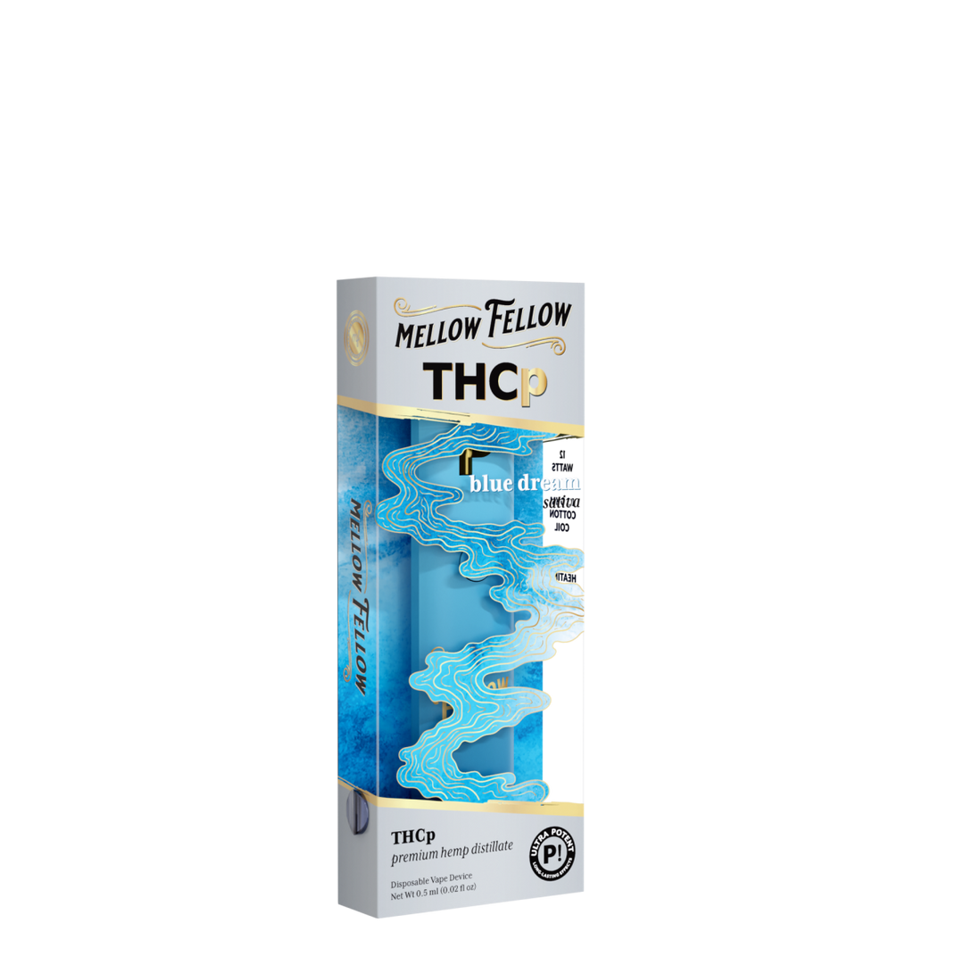 THCp 0.5g Disposable Vape - Blue Dream (Sativa) - Mellow Fellow