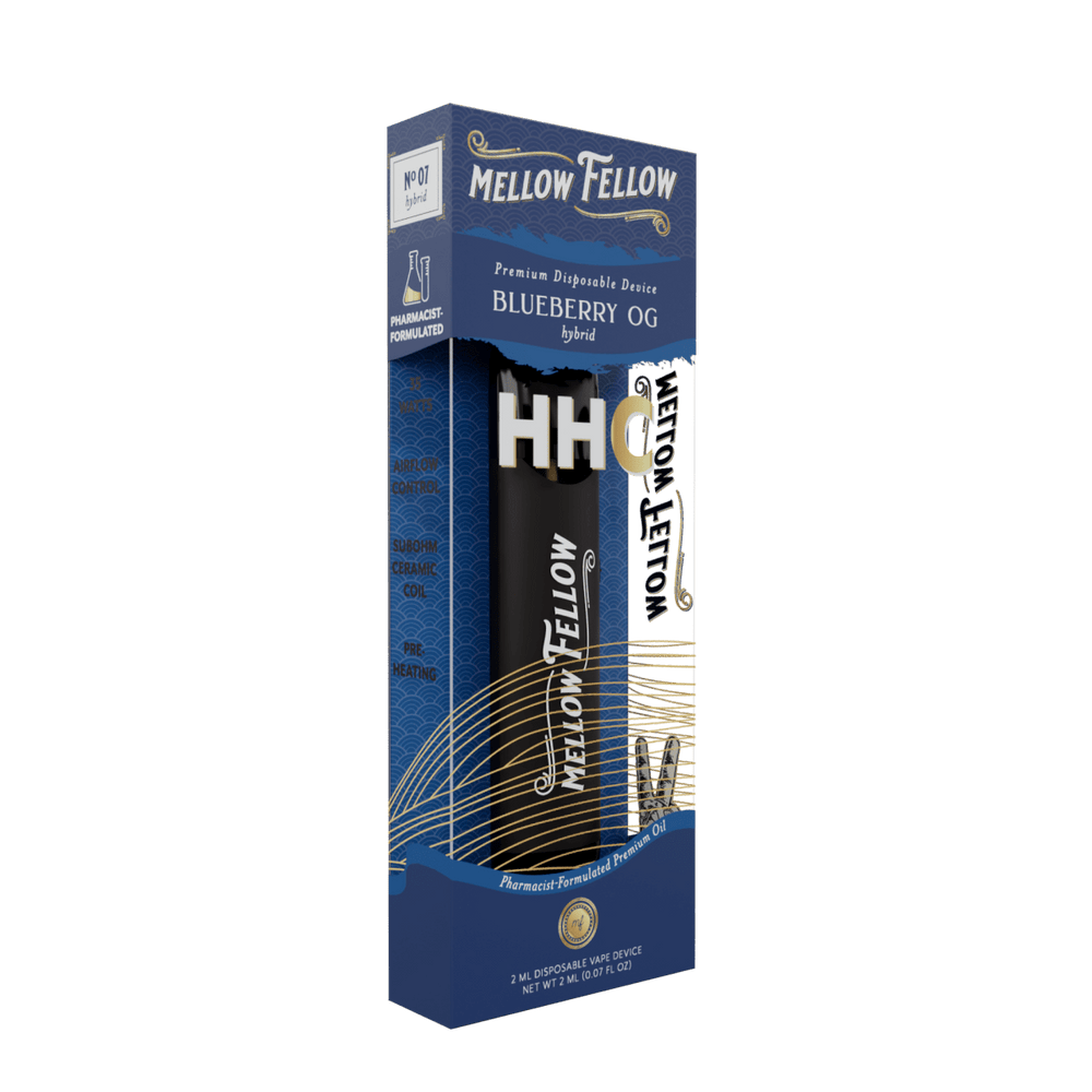 HHC Premium 2ml Disposable Vape - Blueberry OG (Hybrid) - Mellow Fellow