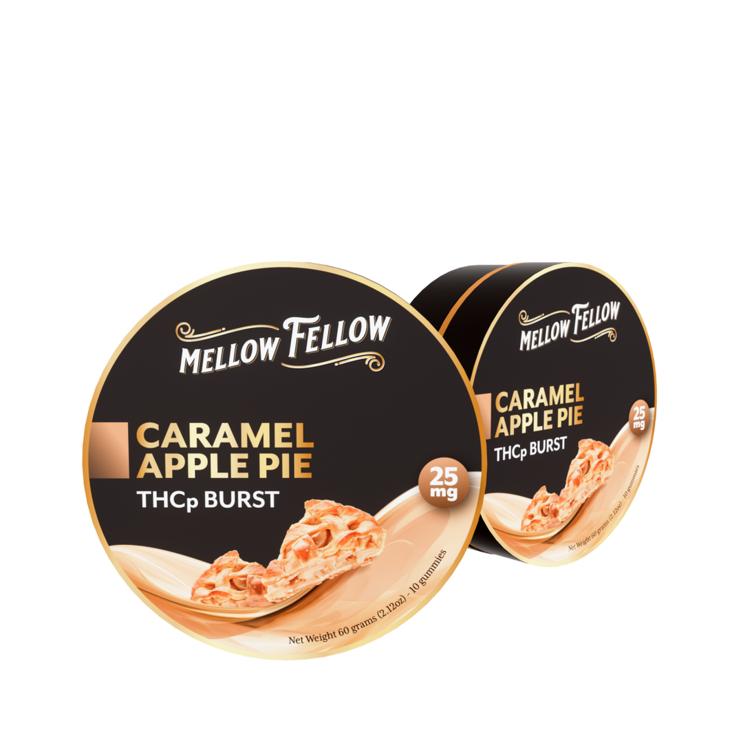 THCp Bursts Edibles - Caramel Apple Pie - 25mg - Mellow Fellow