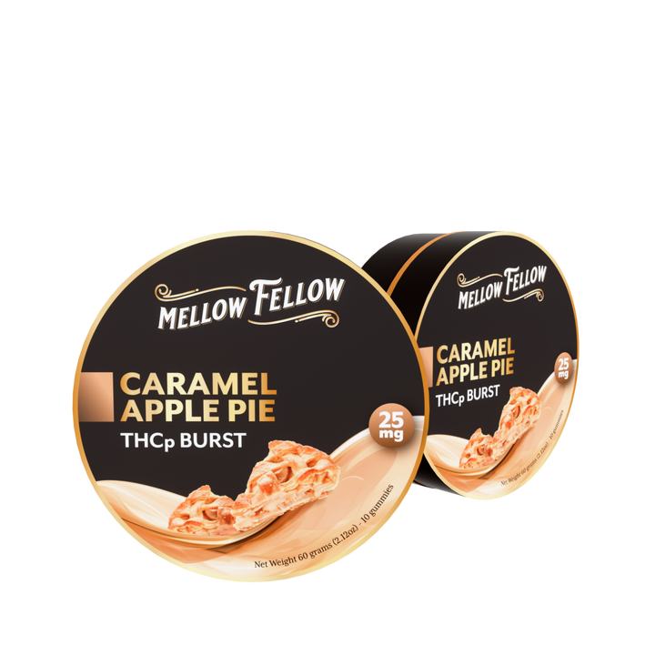 THCp Bursts Edibles - Caramel Apple Pie - 25mg - Mellow Fellow