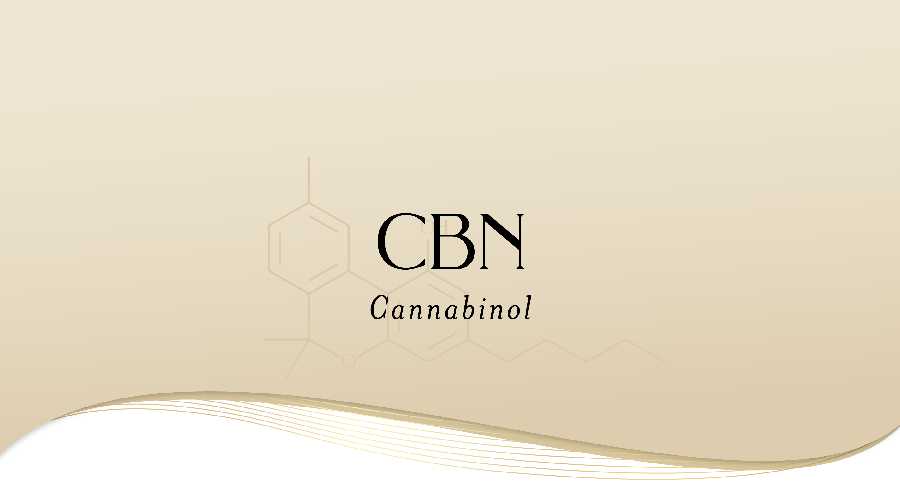 CBN, Cannabinol, Cannabinol (CBN) molecular diagram Mellow Fellow Brand font