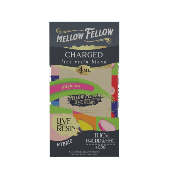 Charged Blend 4ml Live Resin Disposable Vape - Jilly Bean (Hybrid)