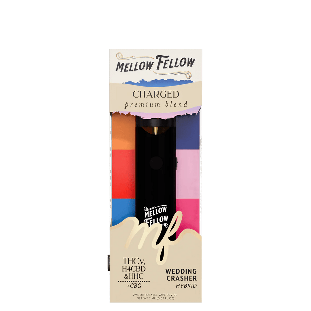 Charged Blend 2ml Disposable Vape - Wedding Crasher (Hybrid) - Mellow Fellow Charged Blend 2ml Disposable Vape - Wedding Crasher (Hybrid) - Mellow Fellow