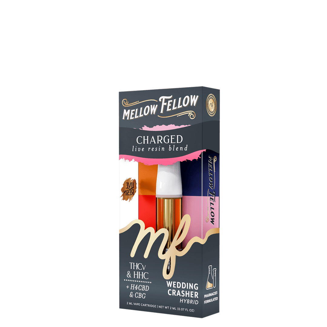 Charged Blend 2ml Live Resin Vape Cartridge - Wedding Crasher (Hybrid) - Mellow Fellow