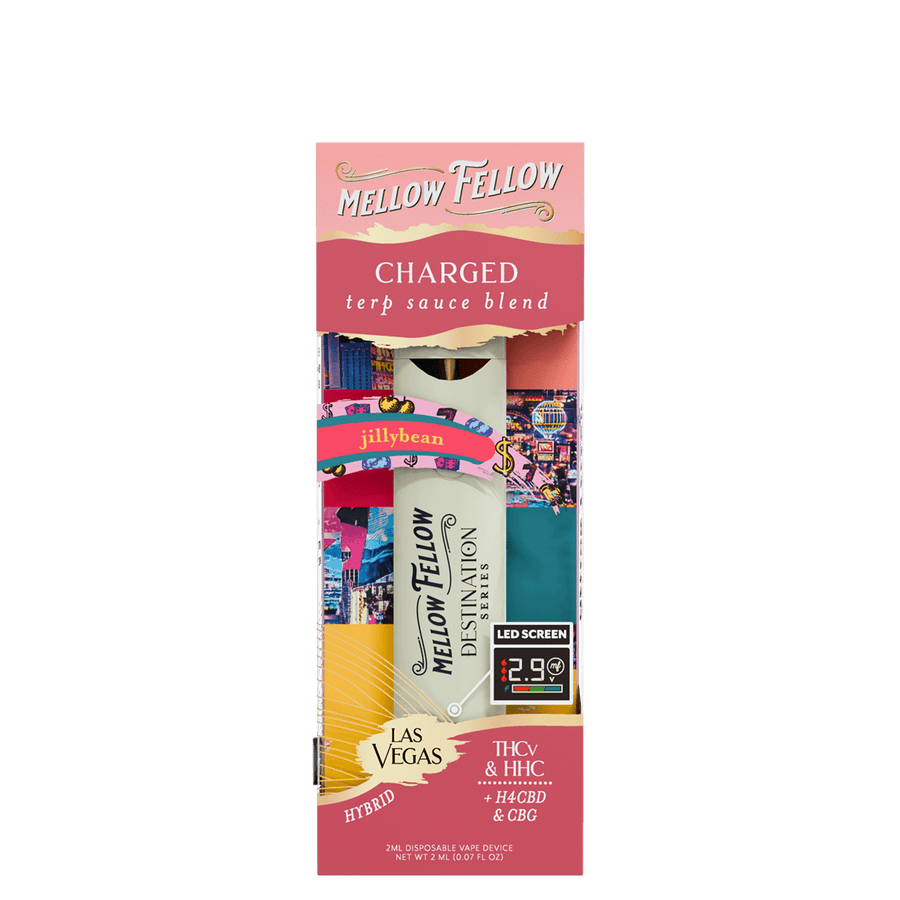 Charged Blend - Destination: Las Vegas - Terp Sauce 2ml Disposable Vape - Jillybean (Hybrid) - Mellow Fellow