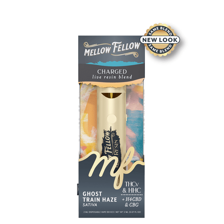 Charged Blend 2ml Live Resin Disposable Vape - Ghost Train Haze (Sativa) - Mellow Fellow