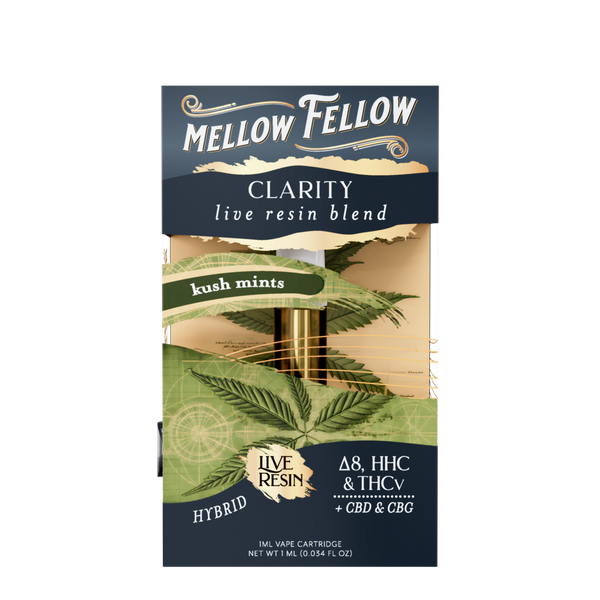 Clarity Blend 1ml Live Resin Vape Cartridge - Kush Mints (Hybrid)