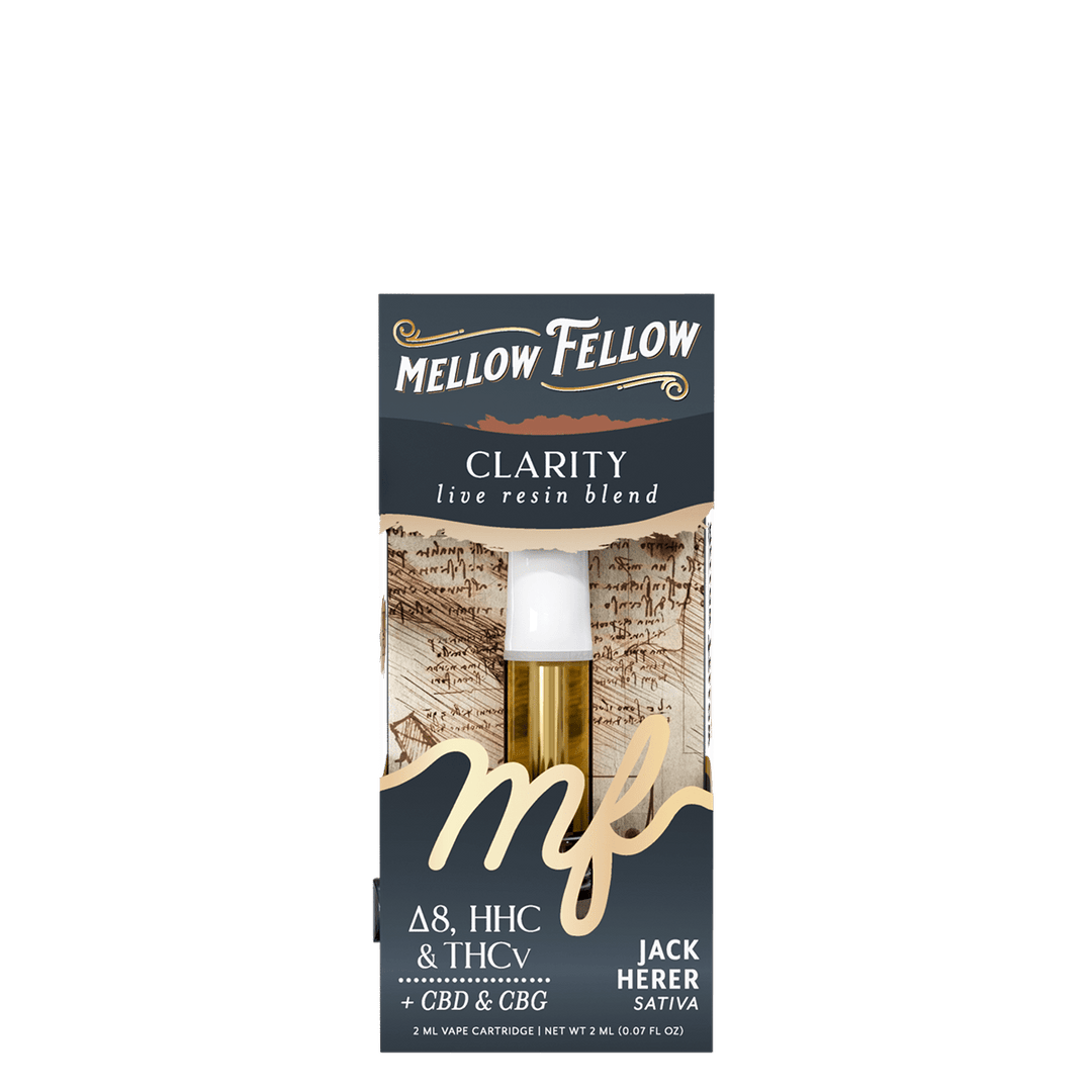 Clarity Blend 2ml Live Resin Vape Cartridge - Jack Herer (Sativa) - Mellow Fellow