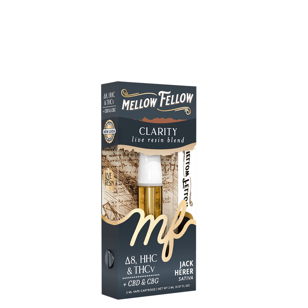 Clarity Blend 2ml Live Resin Vape Cartridge - Jack Herer (Sativa) - Mellow Fellow