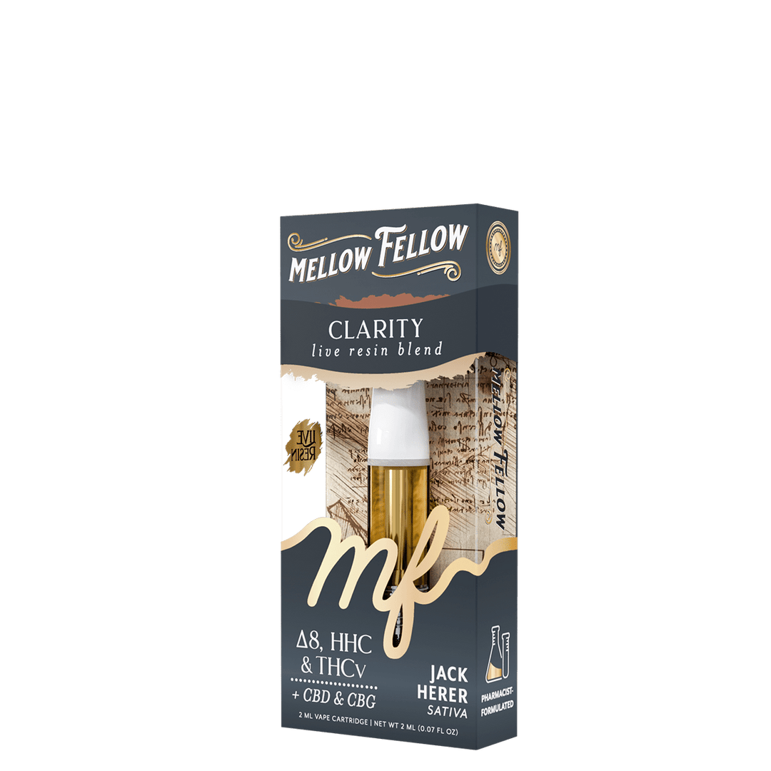 Clarity Blend 2ml Live Resin Vape Cartridge - Jack Herer (Sativa) - Mellow Fellow