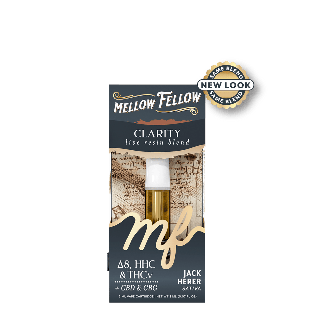 Clarity Blend 2ml Live Resin Vape Cartridge - Jack Herer (Sativa) - Mellow Fellow