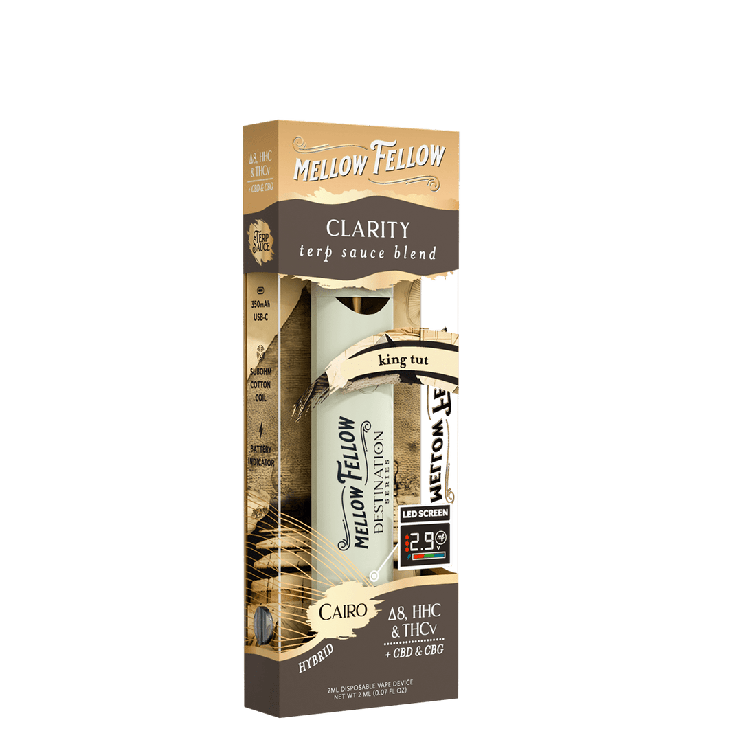 Clarity Blend - Destination: Cairo - Terp Sauce 2ml Disposable Vape - King Tut (Hybrid) - Mellow Fellow