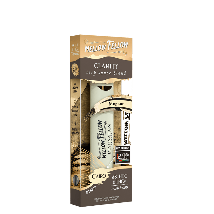Clarity Blend - Destination: Cairo - Terp Sauce 2ml Disposable Vape - King Tut (Hybrid) - Mellow Fellow