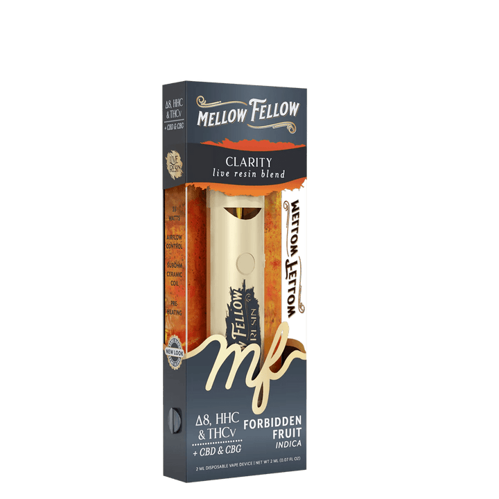 Clarity Blend 2ml Live Resin Disposable Vape - Forbidden Fruit (Indica) - Mellow Fellow