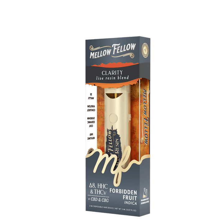 Clarity Blend 2ml Live Resin Disposable Vape - Forbidden Fruit (Indica) - Mellow Fellow