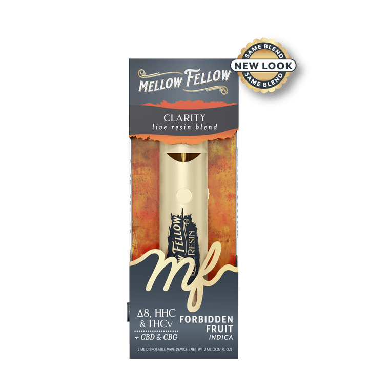 Clarity Blend 2ml Live Resin Disposable Vape - Forbidden Fruit (Indica) - Mellow Fellow