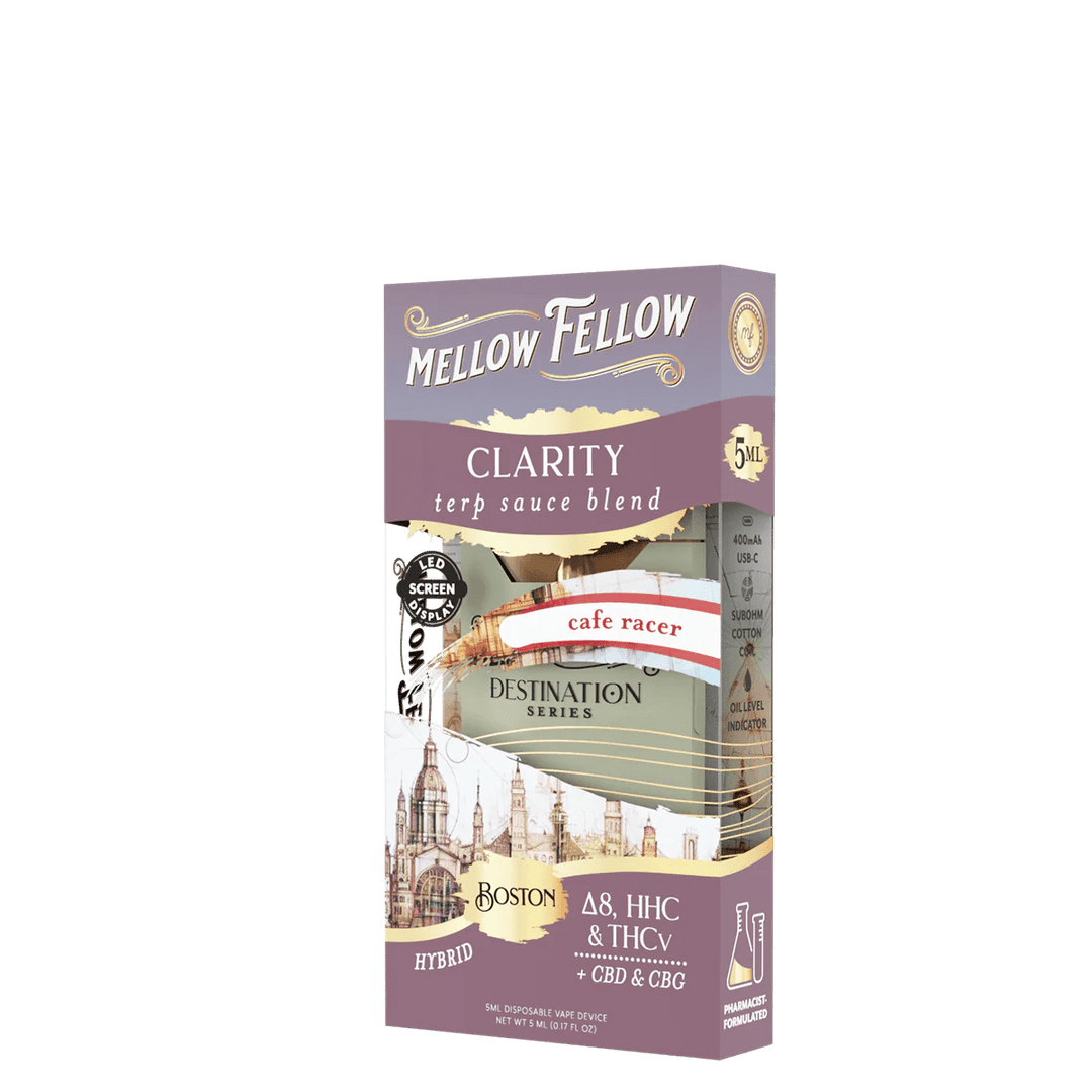 Clarity Blend Boston - Terp Sauce 5ml Disposable Vape - Cafe Racer (Hybrid) - Mellow Fellow