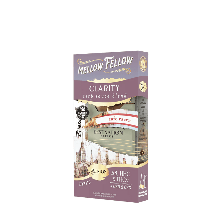 Clarity Blend Boston - Terp Sauce 5ml Disposable Vape - Cafe Racer (Hybrid) - Mellow Fellow
