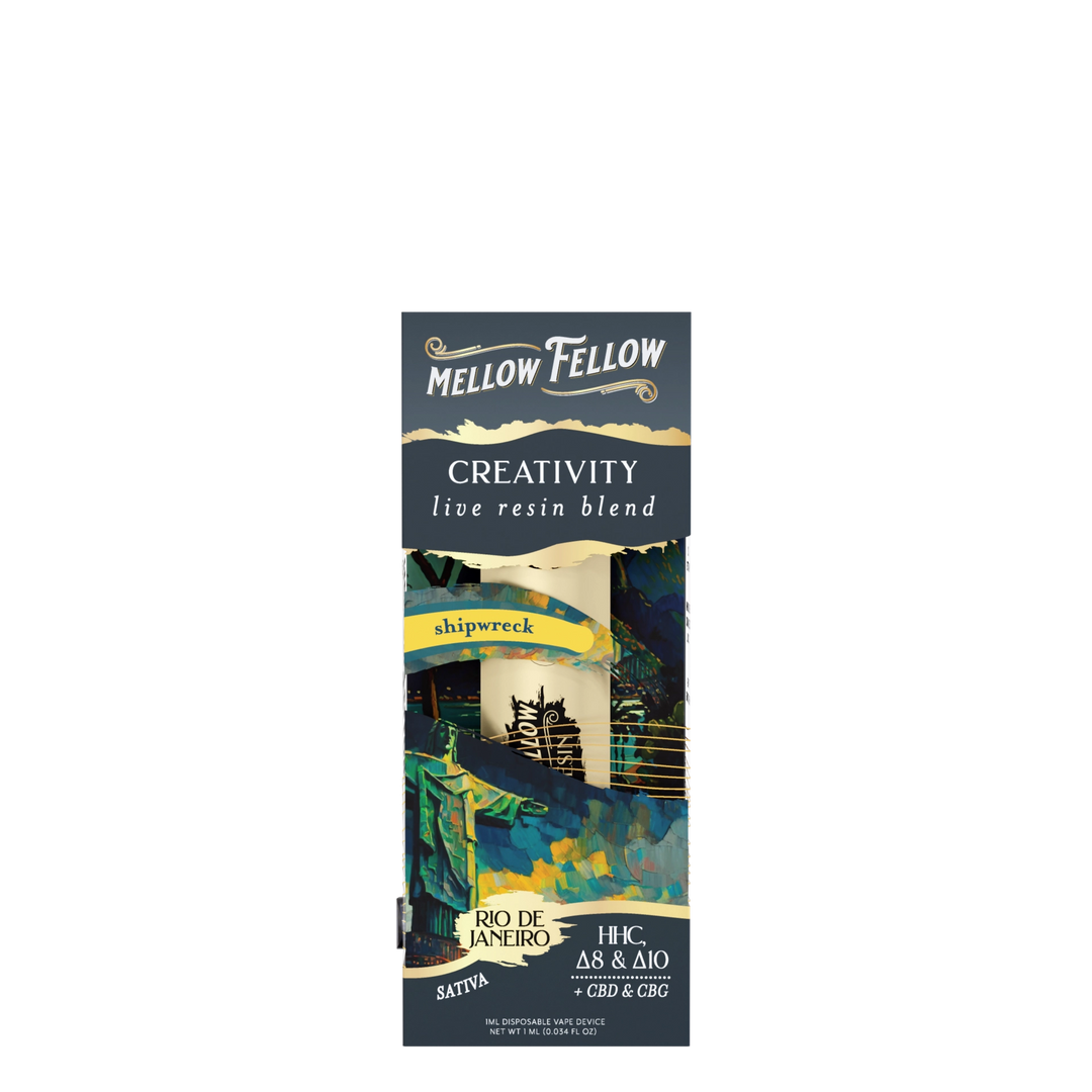 Rio De Janeiro Creativity Blend 1ml Live Resin Disposable Vape - Shipw ...