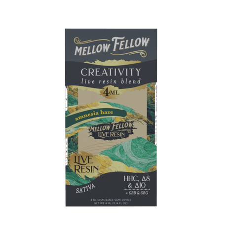 Creativity Blend 4ml Live Resin Disposable Vape - Amnesia Haze (Sativa)