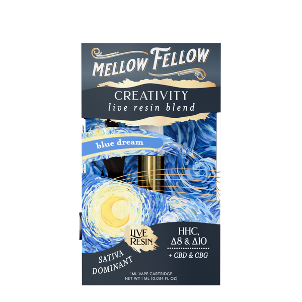 Creativity Blend 1ml Live Resin Vape Cartridge - Blue Dream (Sativa Dominant)