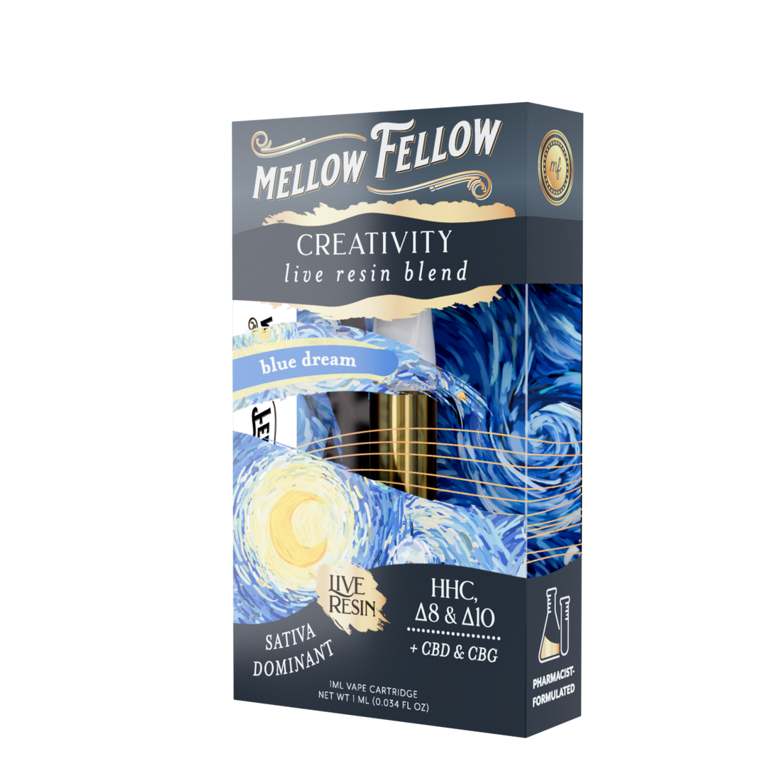 Creativity Live Resin Blend 1ml Vape Cartridge Blue Dream