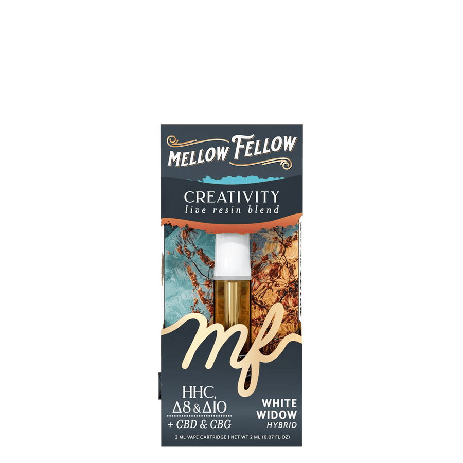 Creativity Blend 2ml Live Resin Vape Cartridge - White Widow (Hybrid) - Mellow Fellow