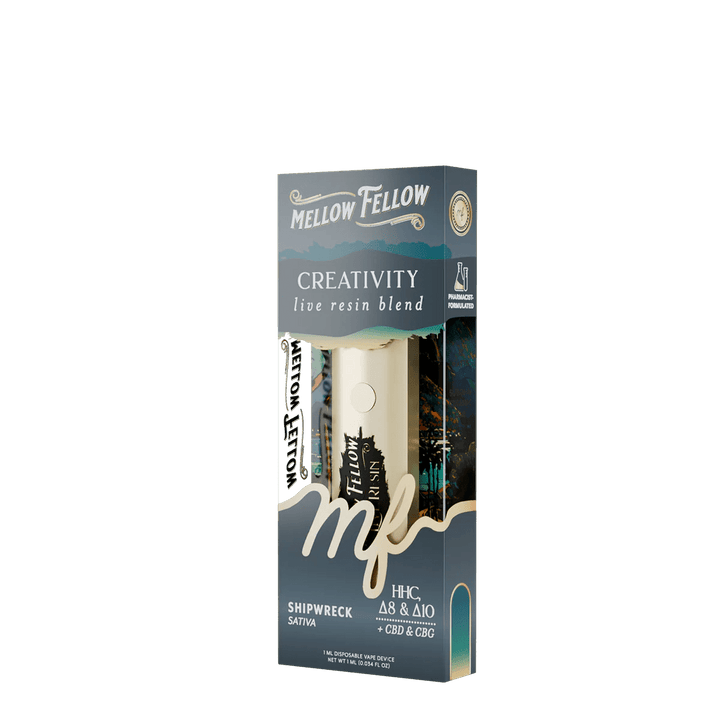 Creativity Blend - Destination: Rio De Janeiro - Live Resin 1ml Disposable Vape - Shipwreck (Sativa) - Mellow Fellow