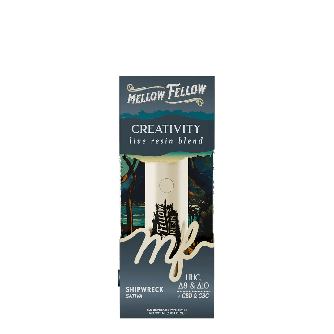 Creativity Blend - Destination: Rio De Janeiro - Live Resin 1ml Disposable Vape - Shipwreck (Sativa) - Mellow Fellow